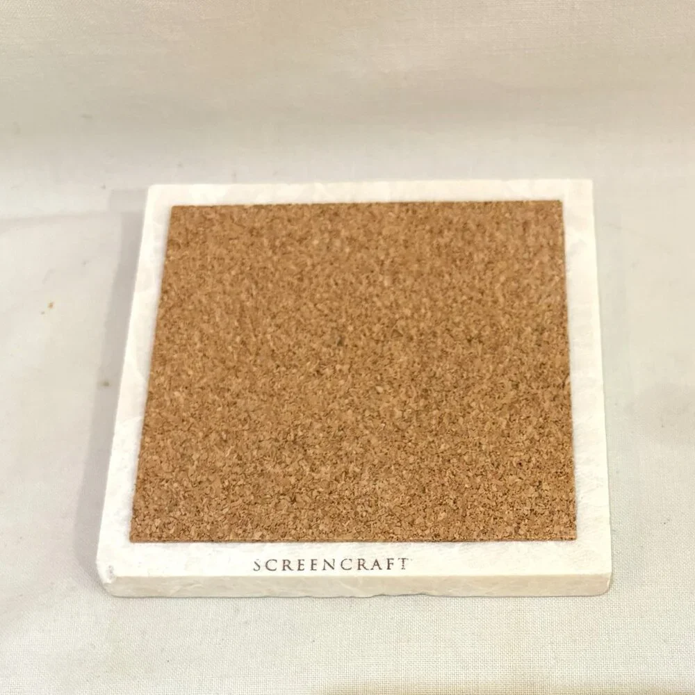 Screencraft Hand Crafted Marble Coaster Bell UH-1B Iroquois Huey Original Box